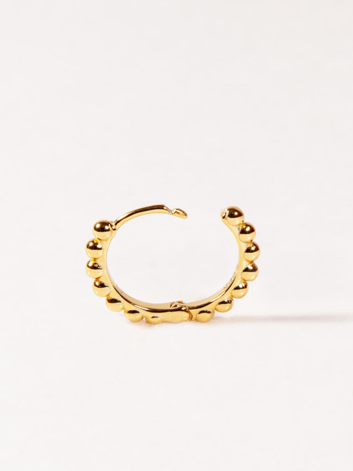 Medium Beaded Huggies