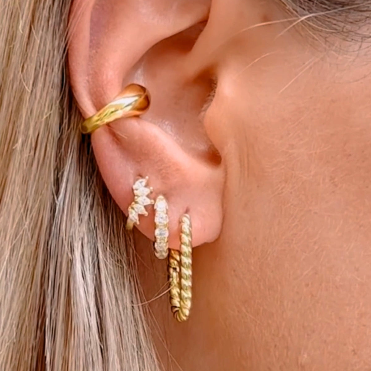 Twisted Rope U Hoops