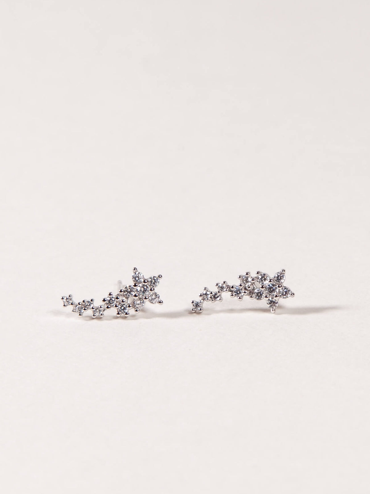 Flowers Studs Ear Climber