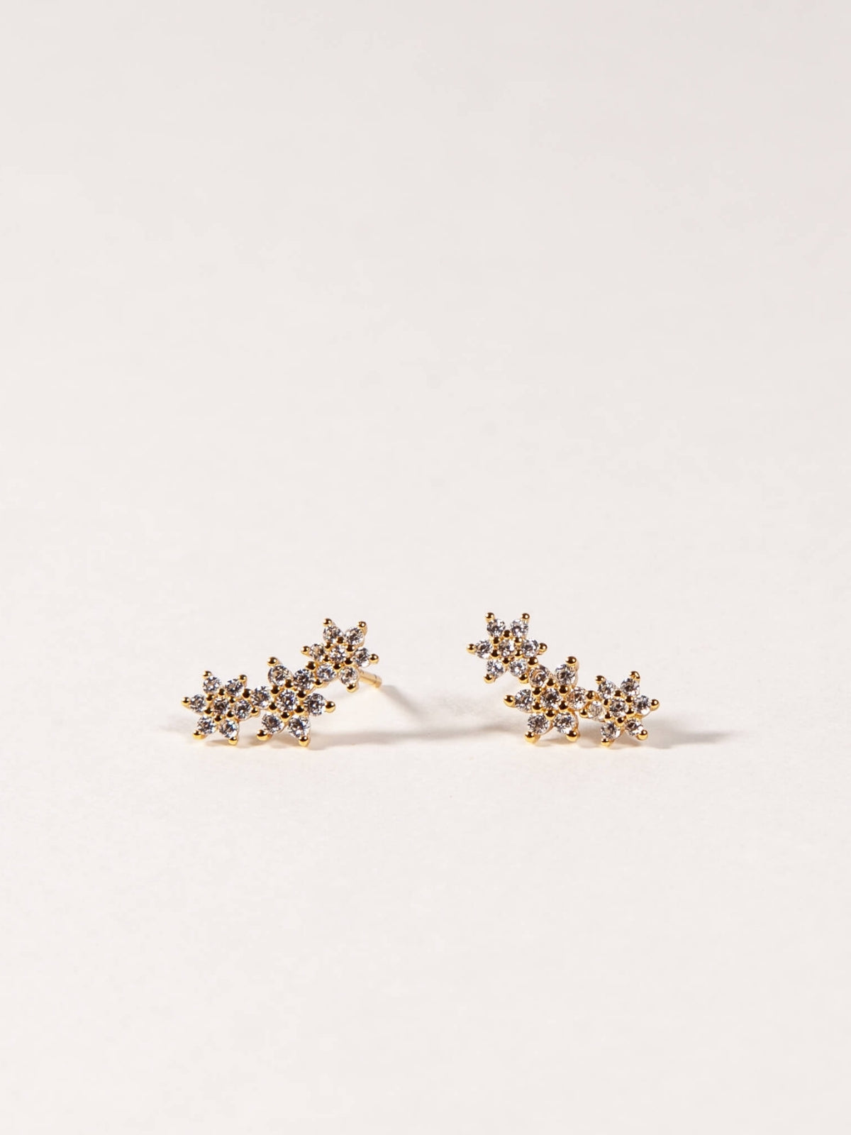 Three Flowers Studs