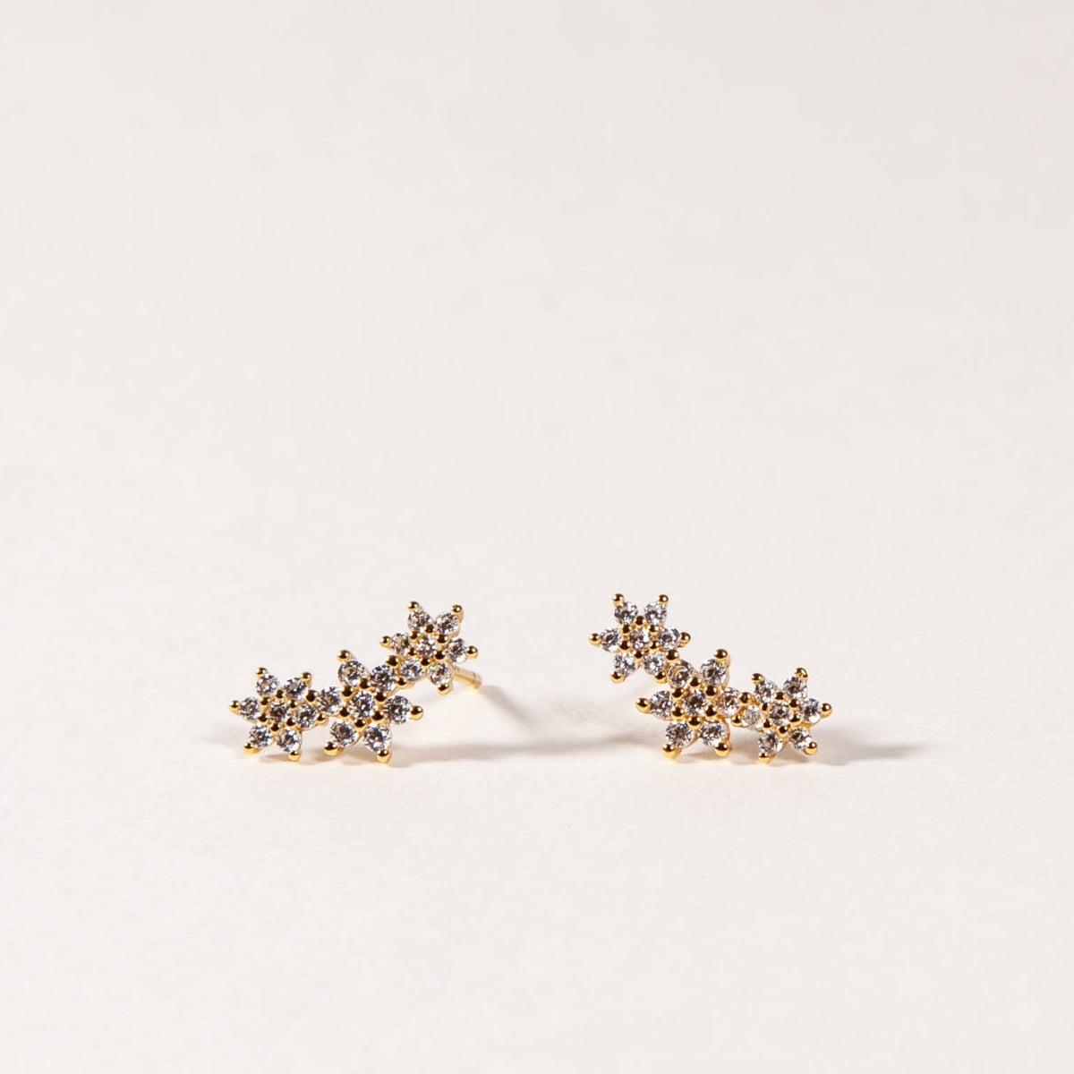 Three Flowers Studs
