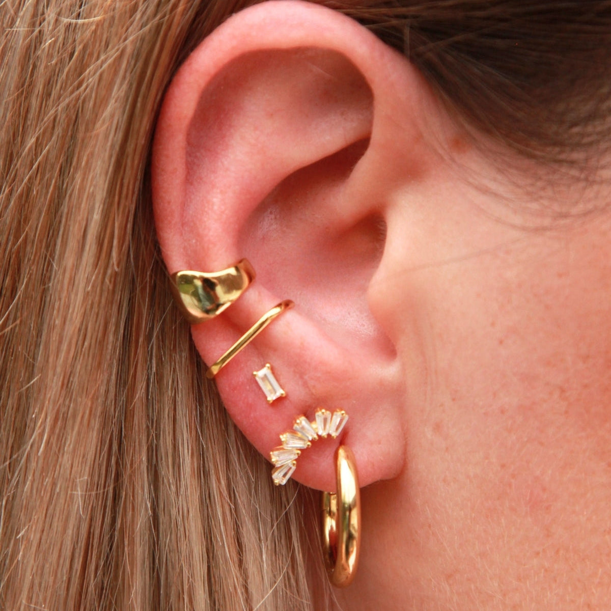 Tiny Dome Ear Cuff