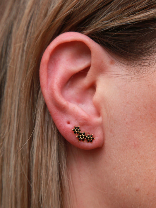 Three Flowers Studs