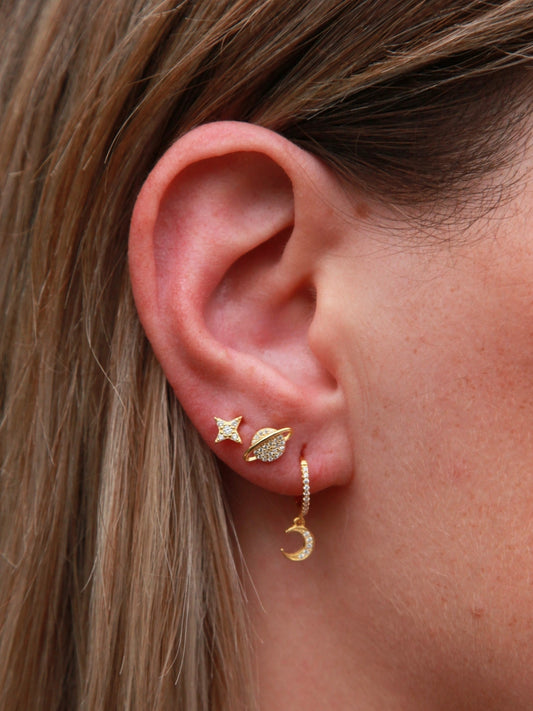 Saturn & Star Ball Back Studs