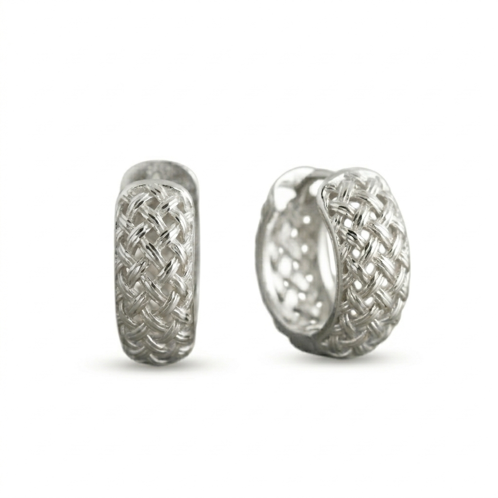 Woven Glow Hoops