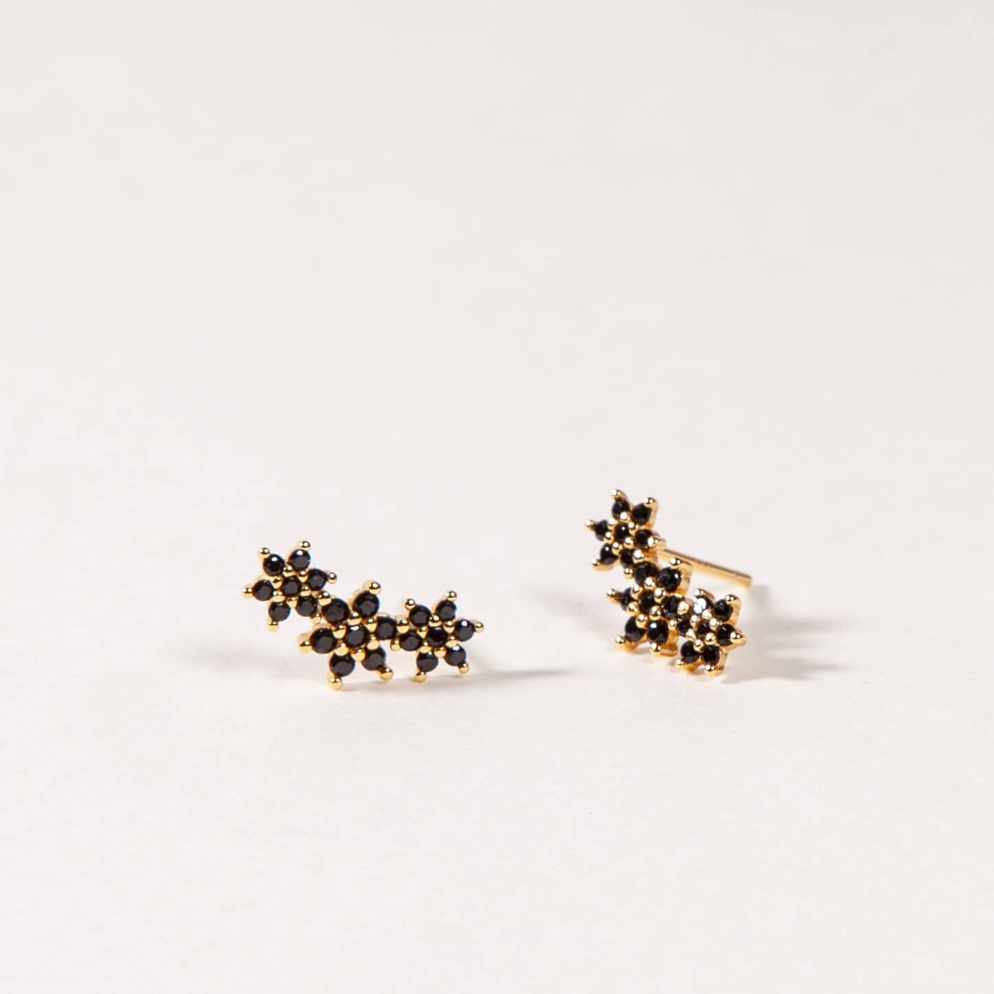 Three Flowers Studs