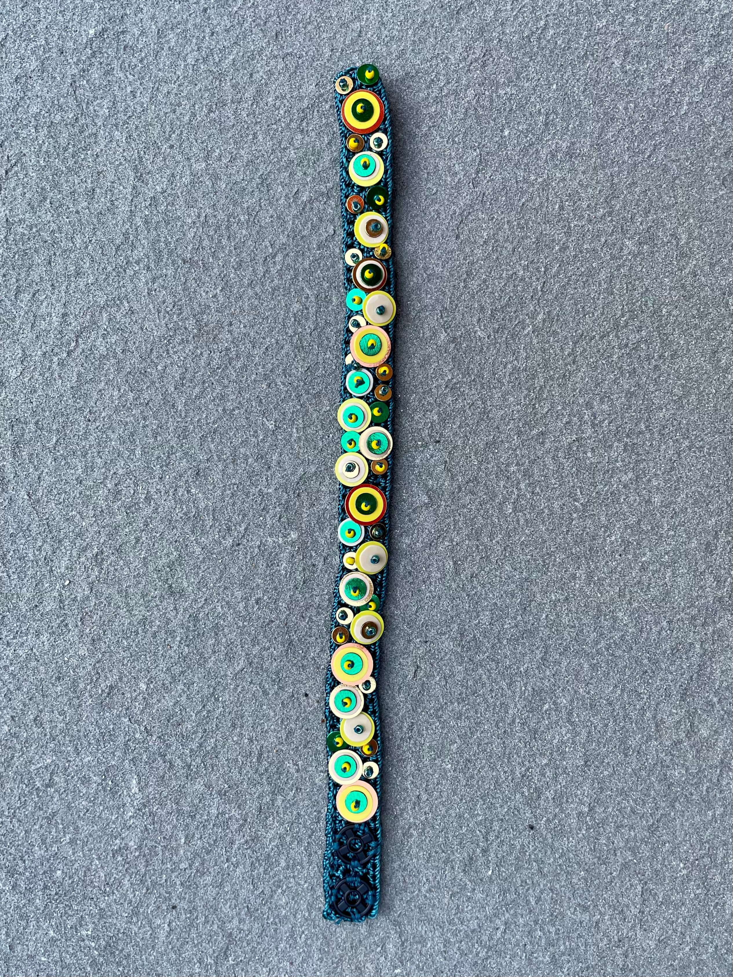 Pera Handmade Bead Embroidery Bracelet by Seyyah