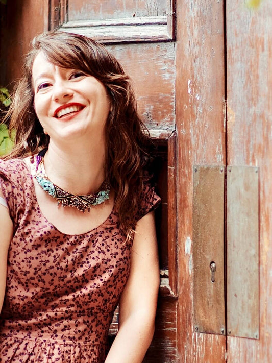 Handmade Bead Embroidery Necklace inspired by Cats of Istanbul