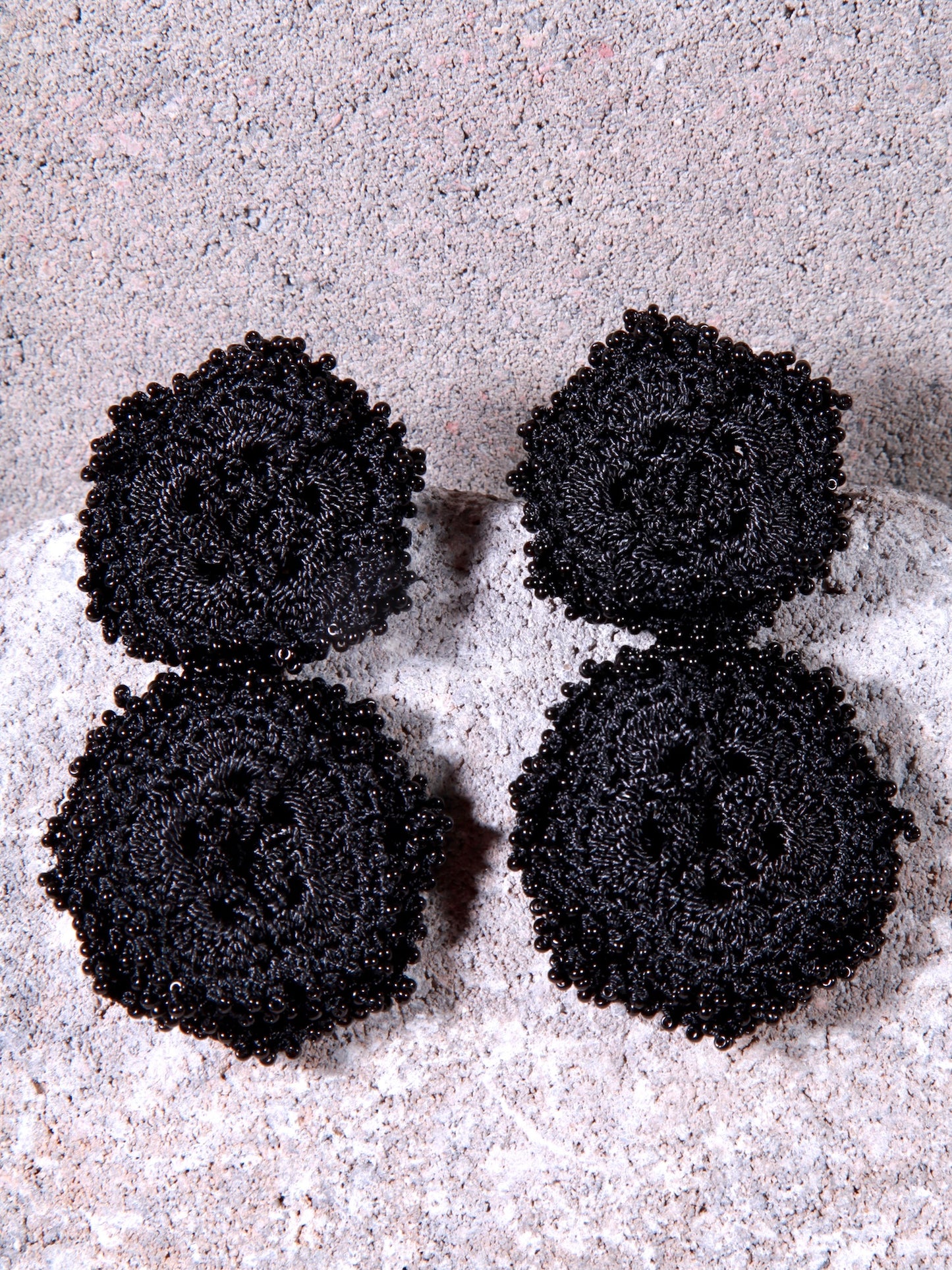 Bead Embroidery Rosie Statement Earrings by Seyyah