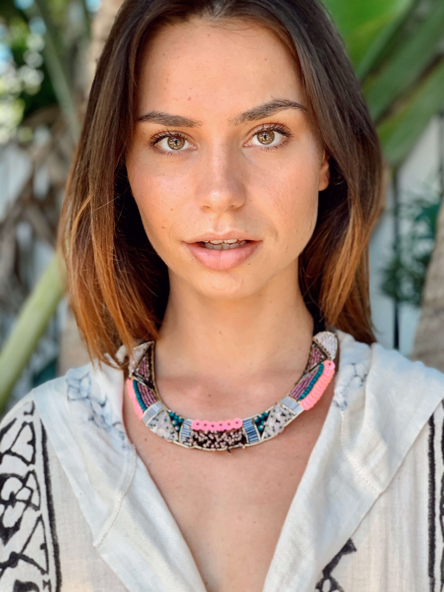 Bead Embroidery Handmade Safiye Necklace by Seyyah