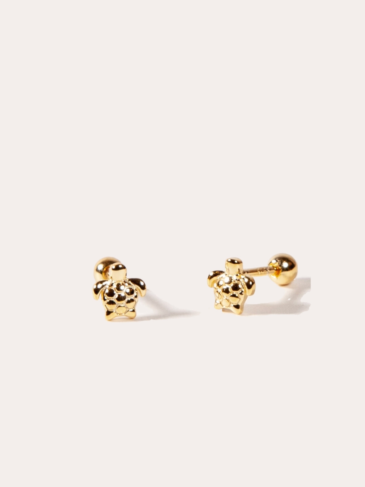 Turtle Studs with Ball Back