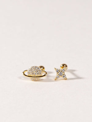 Saturn & Star Ball Back Studs