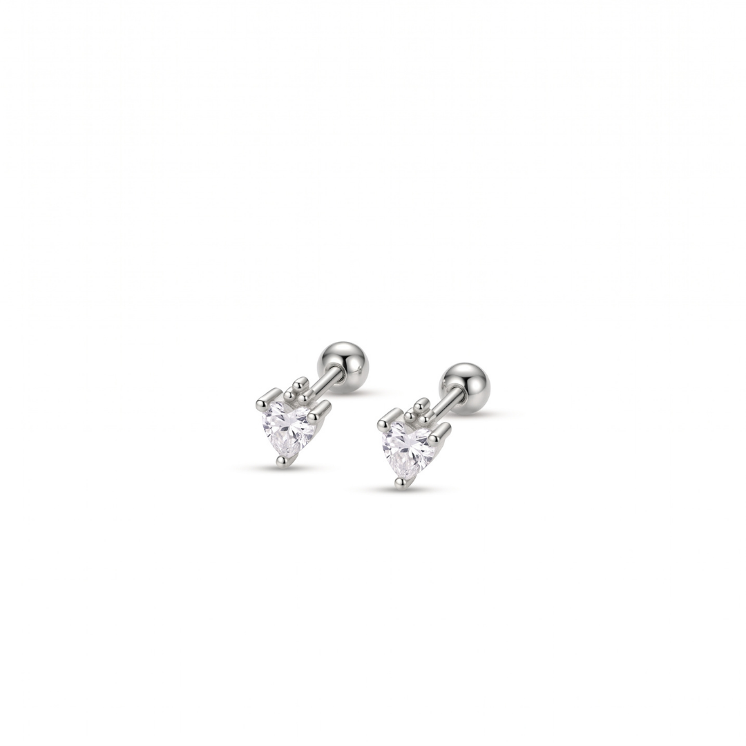 Amora Heart Studs
