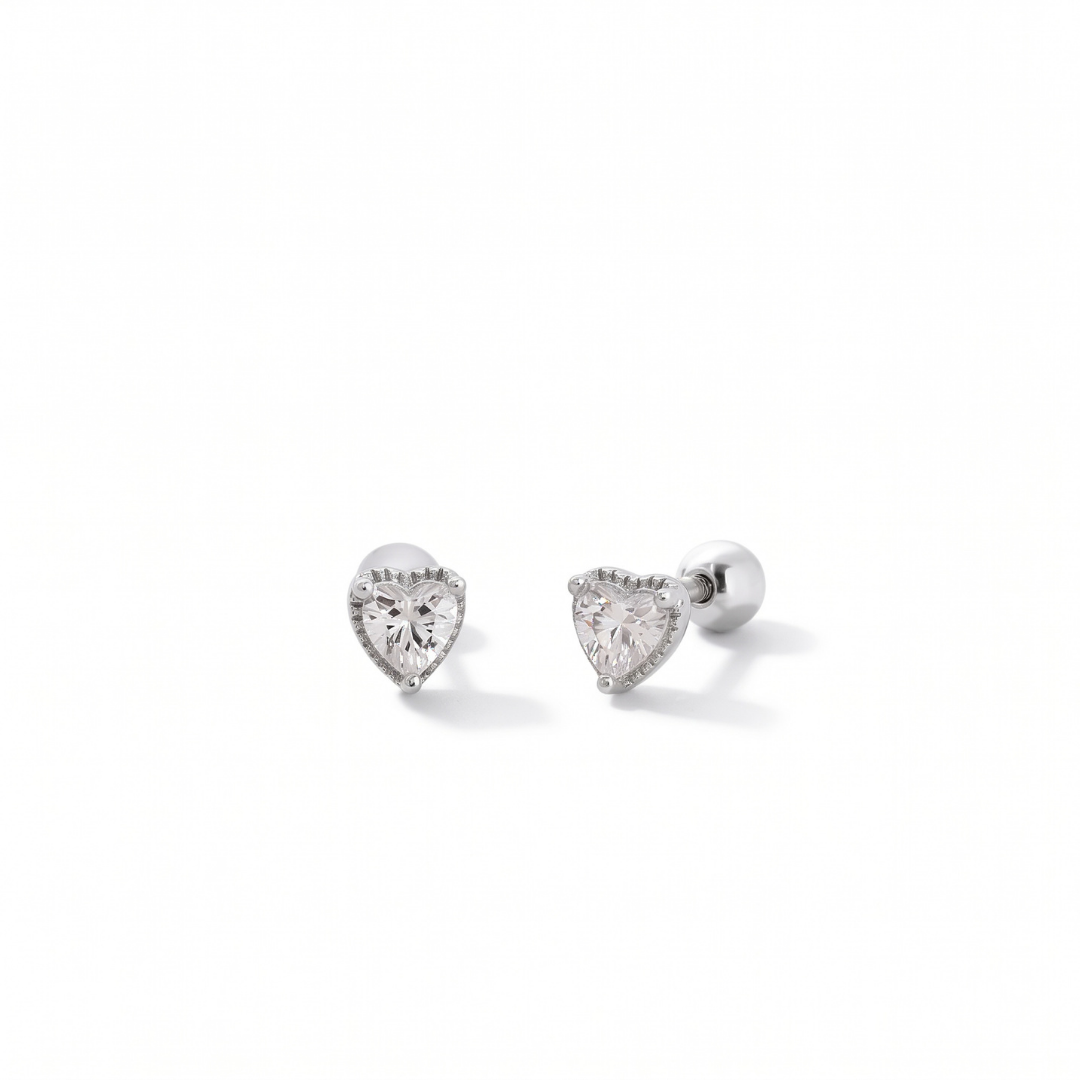 Deco Heart Studs