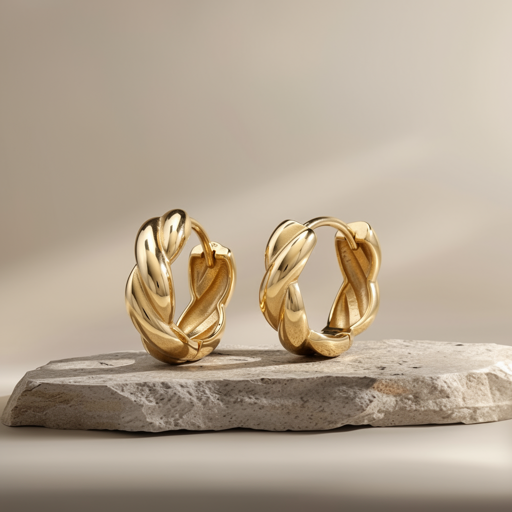 Chunky Twist Hoops