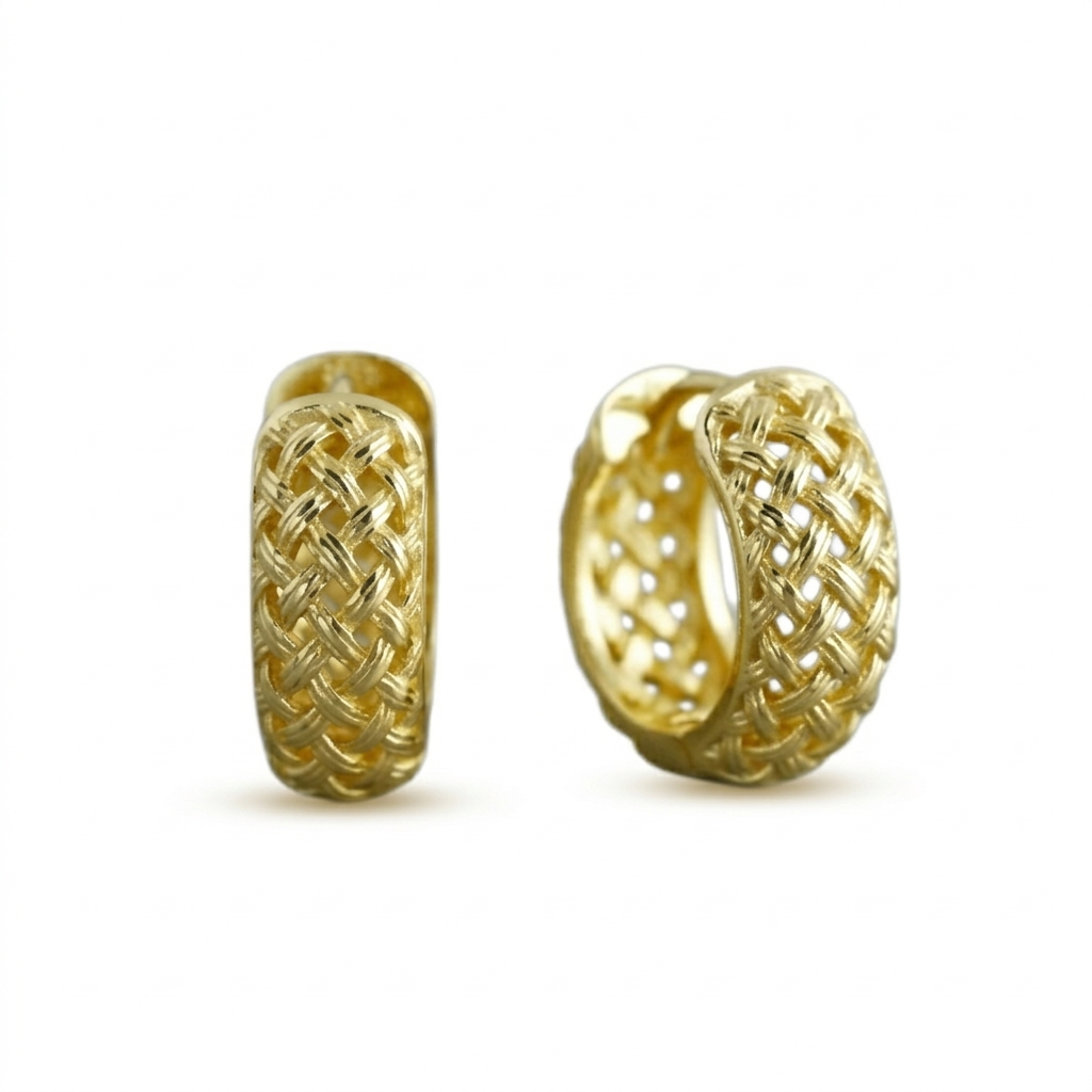 Woven Glow Hoops