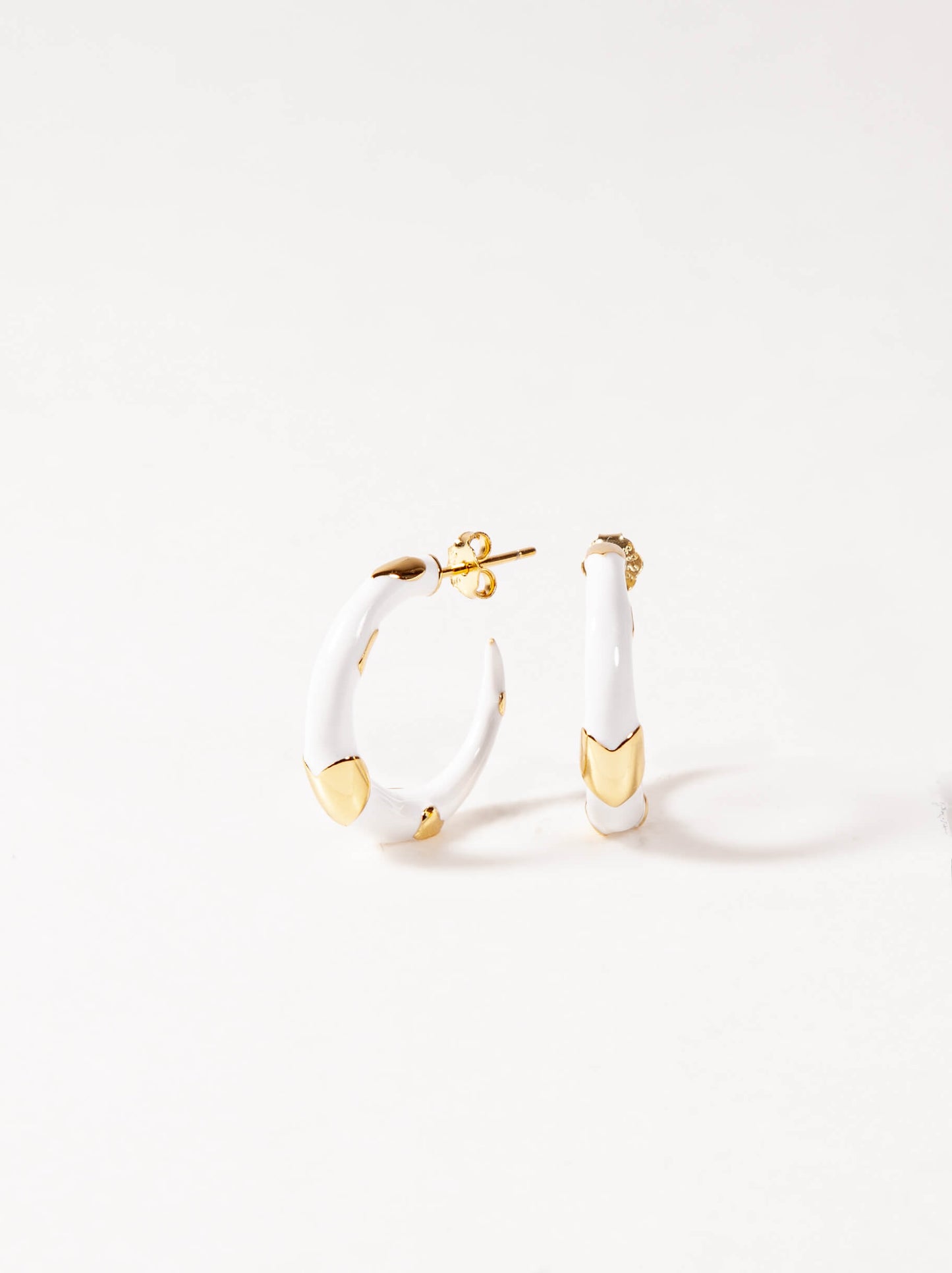 White Enamel Hoops