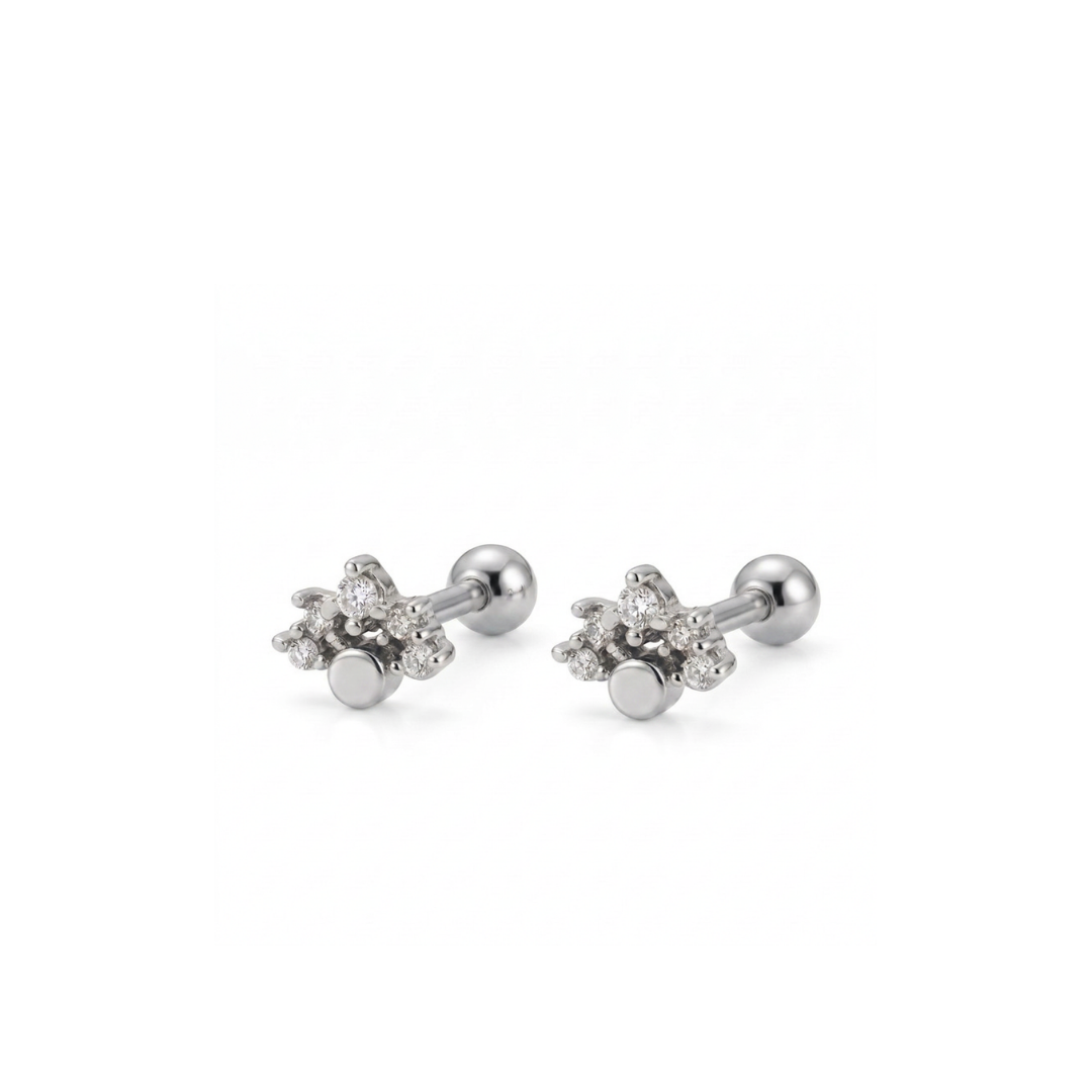 Starlit Crown Studs