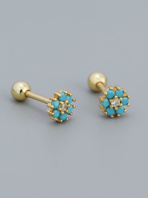 Flower Studs Turquoise