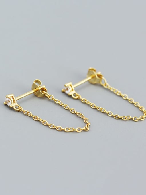 Tiny Studs with Chain