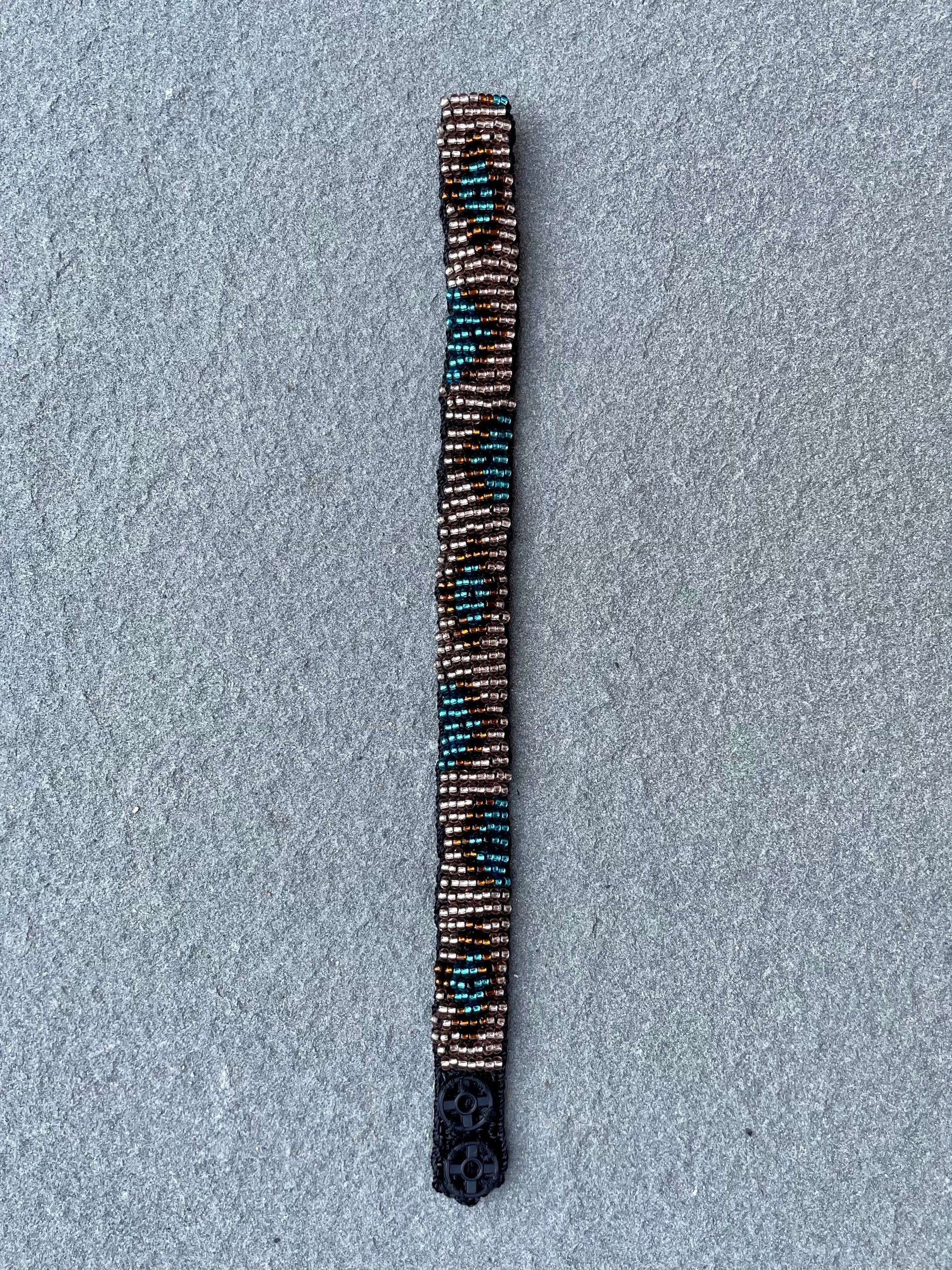 Bead Embroidery Leopard Bracelet