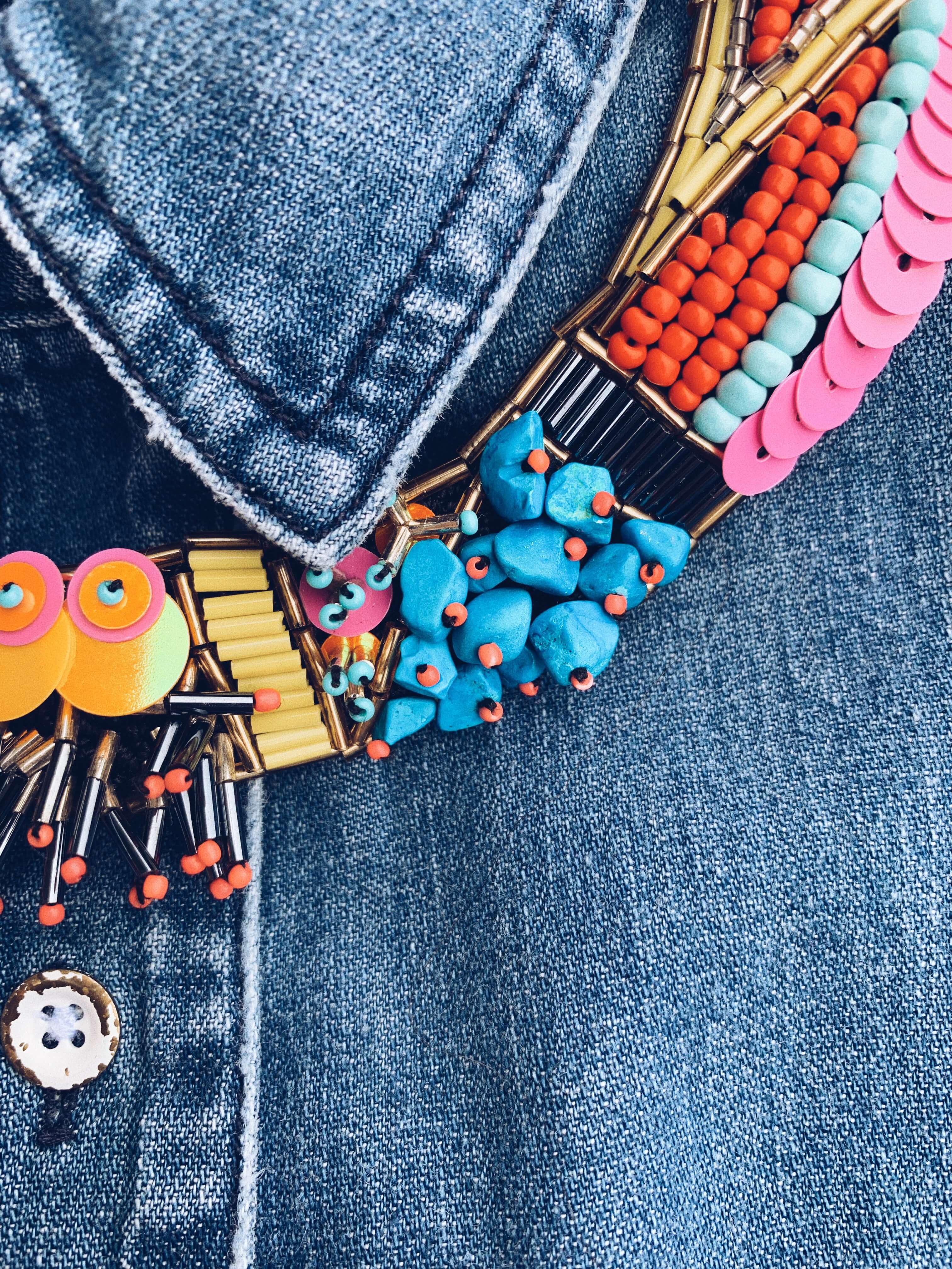 Bead Embroidery Fulya Necklace by Seyyah